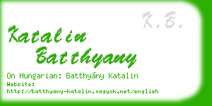 katalin batthyany business card